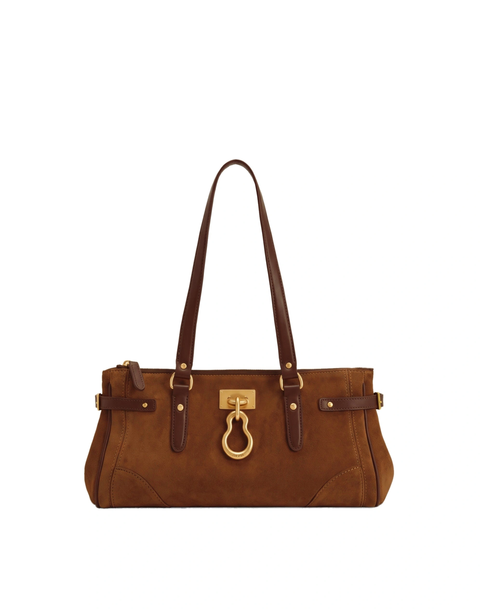 JW PEI Yvette Faux Suede Elongated Tote Bag in Caramel Brown JW PEI Yvette Faux Suede Elongated Tote Bag in Caramel Brown | Totes & Top-Handle Bags | Coveti