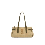 JW PEI Yvette Faux Suede Elongated Tote Bag in Light Green | Totes & Top-Handle Bags | Coveti