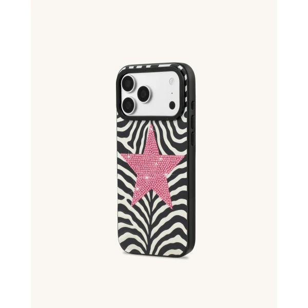 JW PEI Zebra Star Phone Case in Black | Phone Cases | Coveti