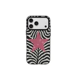 JW PEI Zebra Star Phone Case in Black | Phone Cases | Coveti