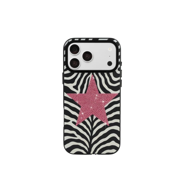 JW PEI Zebra Star Phone Case in Black | Phone Cases | Coveti