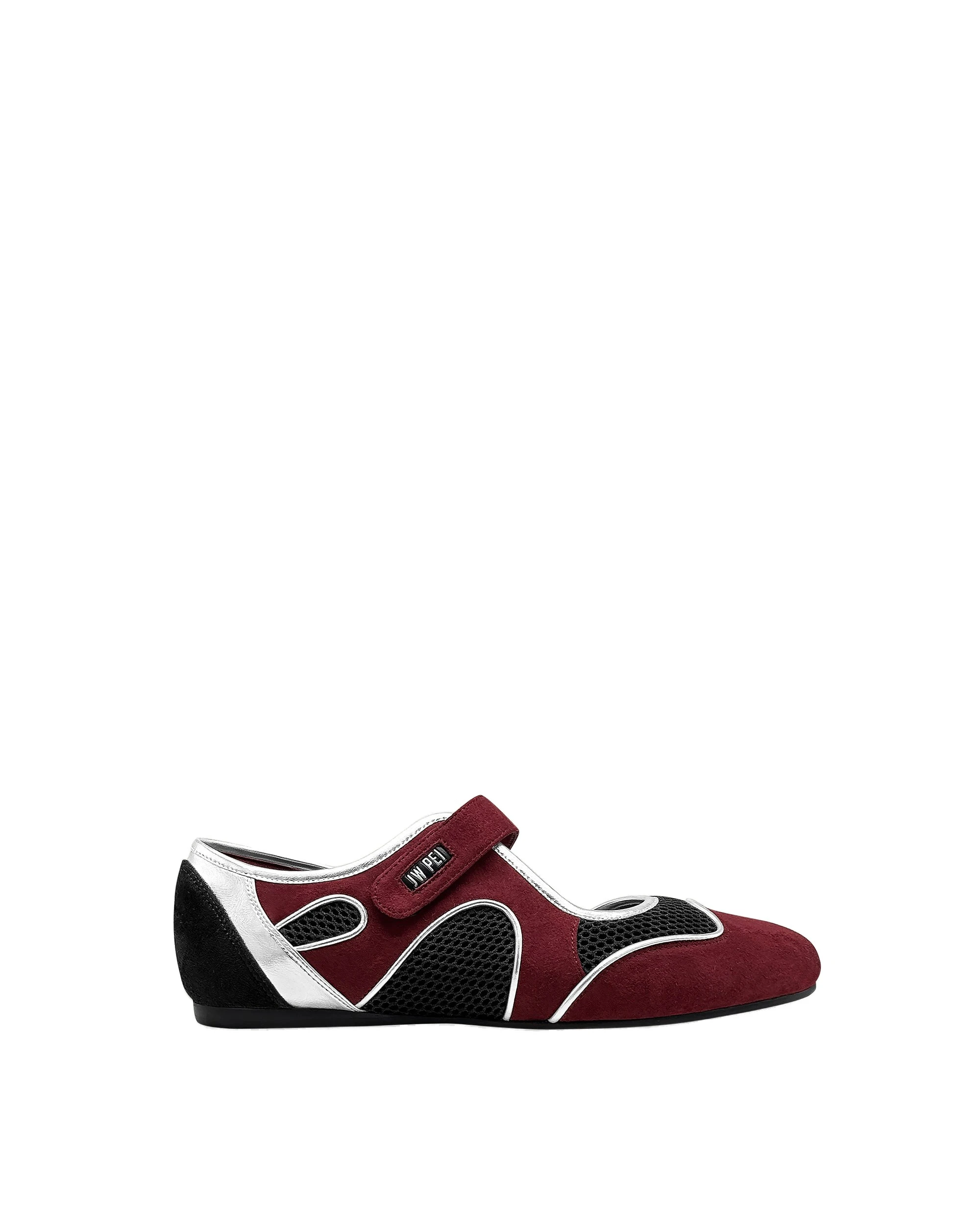 JW PEI Zoe Mary Jane Flats in Burgundy Black JW PEI Zoe Mary Jane Flats in Burgundy Black | Flats | Coveti