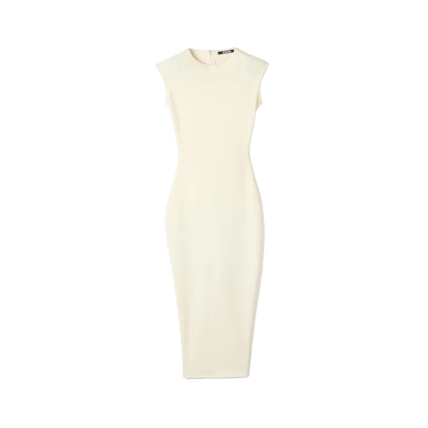 The Alba Midi Dress in Off-White
