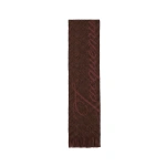 Jacquemus The Atelier Scarf in BURGUNDY HERRINGBONE | Scarves | Coveti
