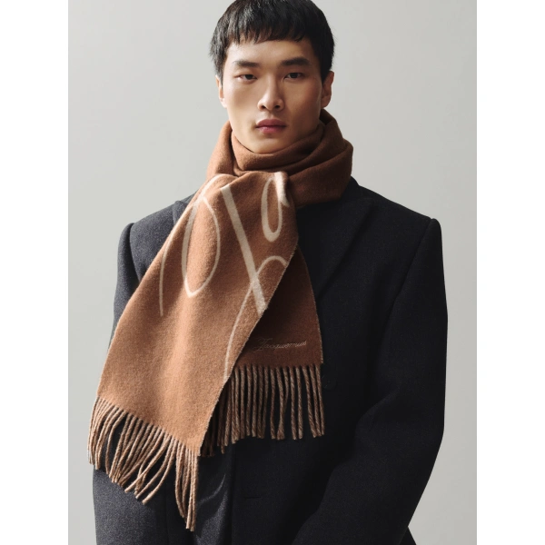 Jacquemus The Atelier Scarf in Brown | Scarves | Coveti