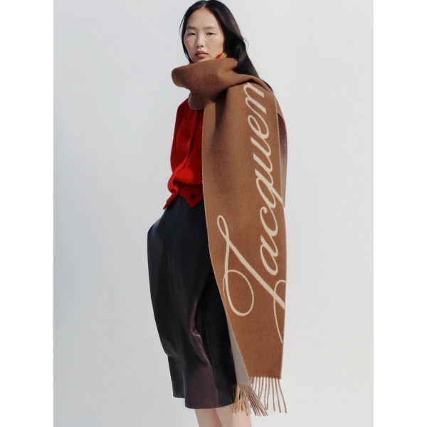 Jacquemus The Atelier Scarf in Brown | Scarves | Coveti