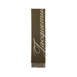 Jacquemus The Atelier Scarf in Khaki | Scarves | Coveti