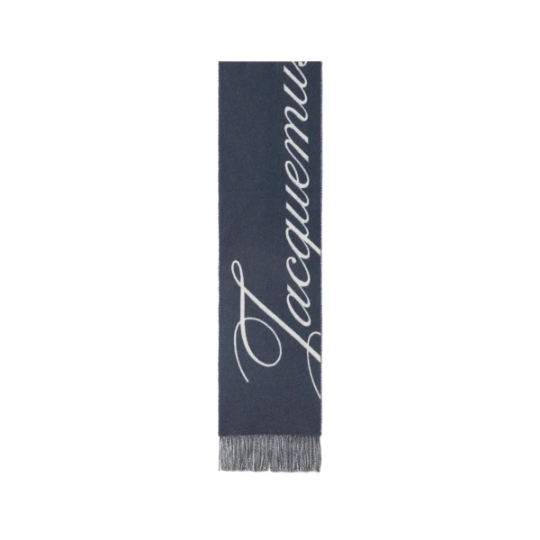 Jacquemus The Atelier Scarf in Navy | Scarves | Coveti