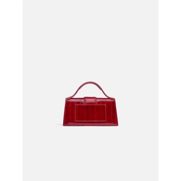 dark red Jacquemus mini bag