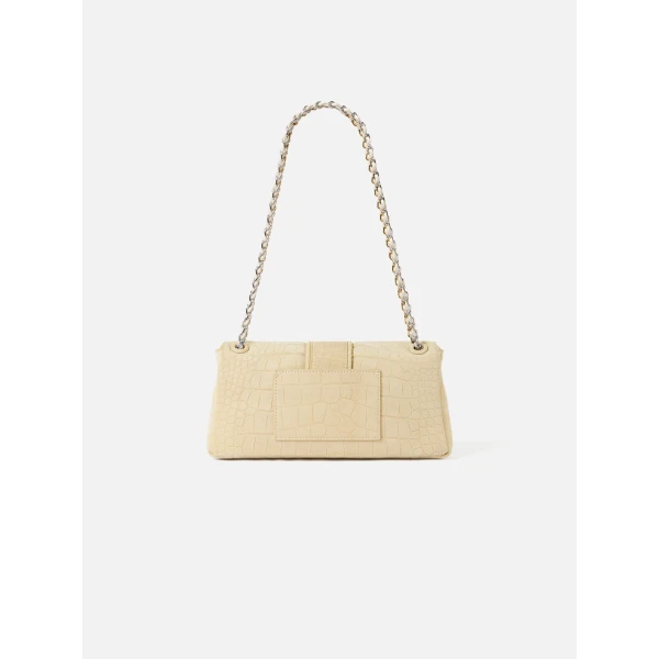 beige shoulder bag