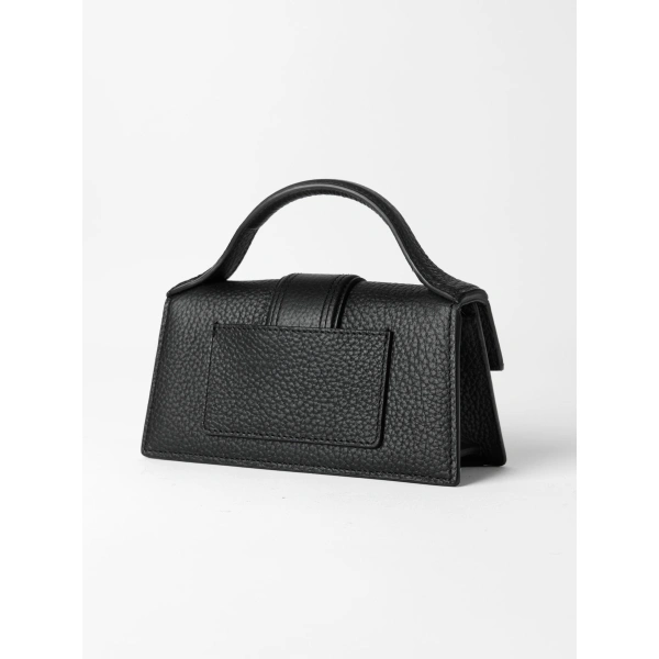 Jacquemus The Bambino Grained Bag in Black | Mini Bags | Coveti