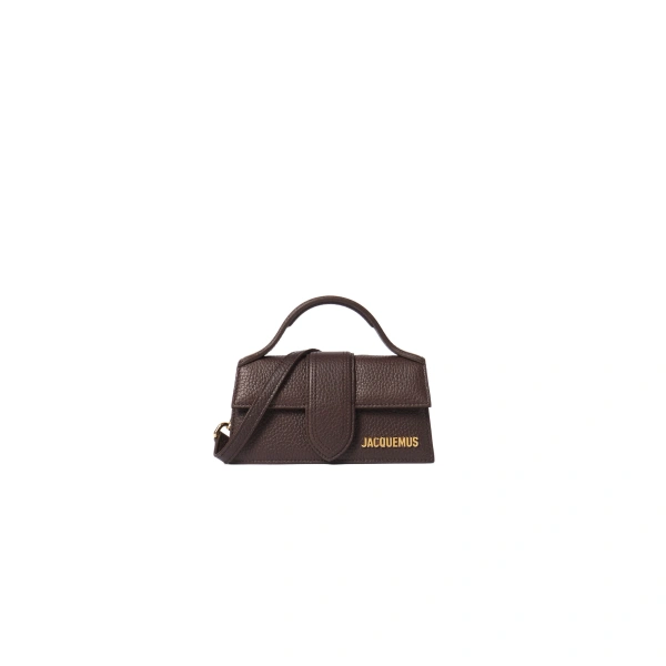The Bambino Grained Bag in Dark Brown