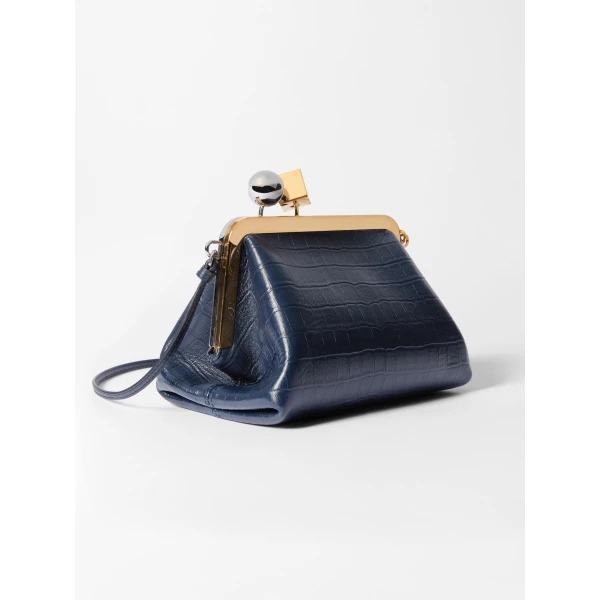 blue shoulder bag