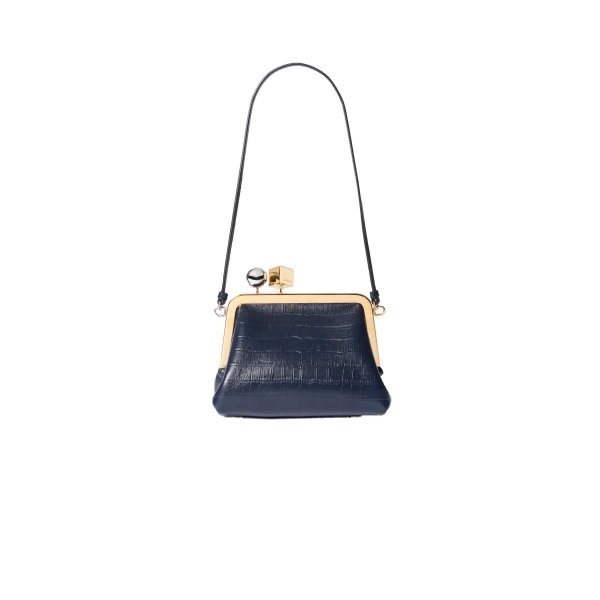 The Berlingot Bag in Dark Navy
