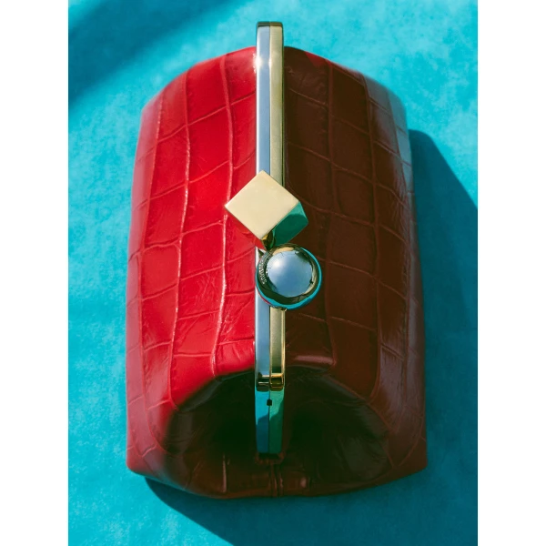 calf leather shoulder bag