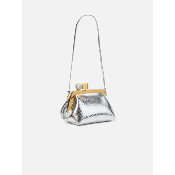 silver Jacquemus shoulder bag