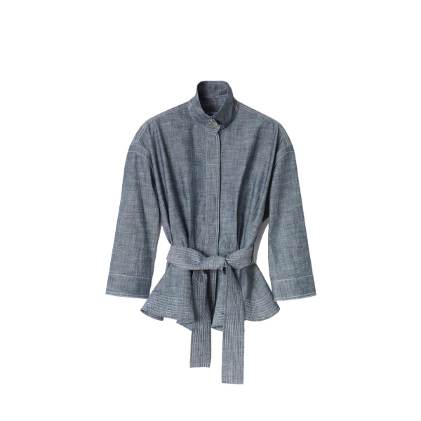 The Cabana De-Nimes Denim Jacket in Grey