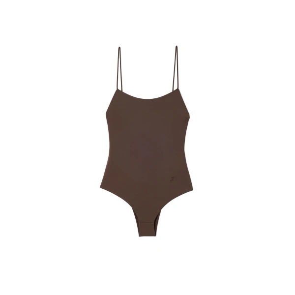 The Cabana Swimsuit in Brown