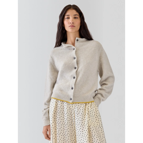 Jacquemus The Cachemire Cardigan in Light Beige | Cardigan | Coveti