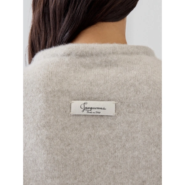 Jacquemus The Cachemire Cardigan in Light Beige | Cardigan | Coveti