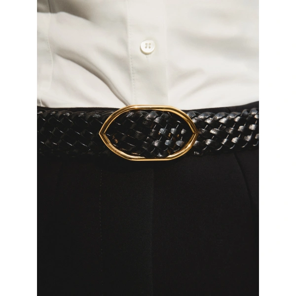 Jacquemus The Calisson Belt in Black | Belts | Coveti