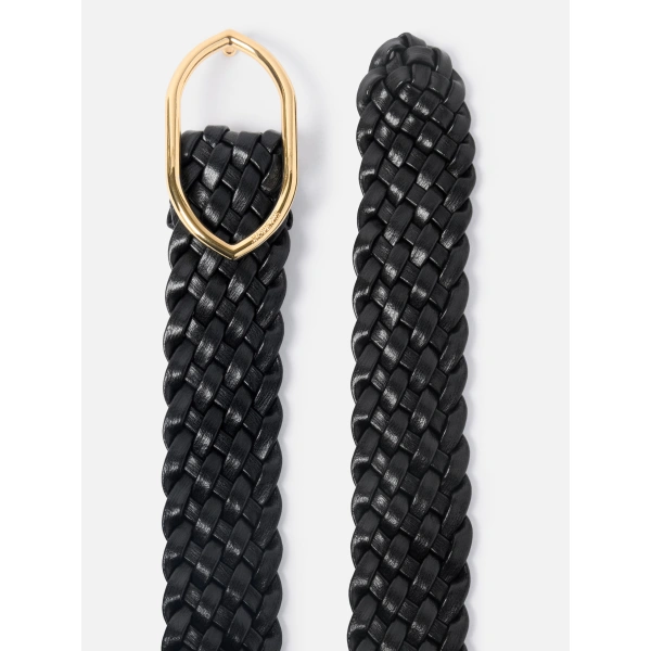Jacquemus The Calisson Belt in Black | Belts | Coveti