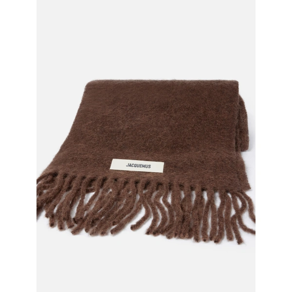 Jacquemus The Carro Scarf in Brown | Scarves | Coveti