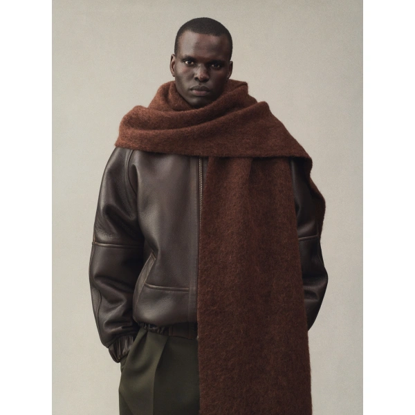 Jacquemus The Carro Scarf in Brown | Scarves | Coveti