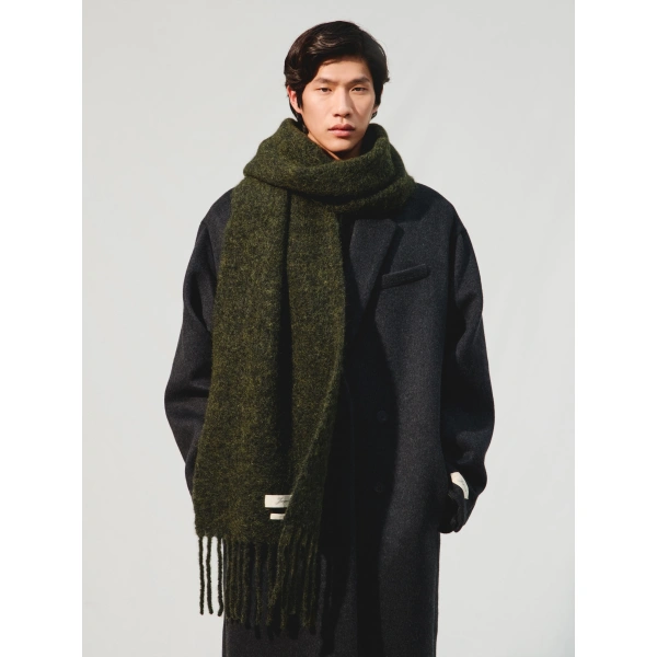 Jacquemus The Carro Scarf in Khaki | Scarves | Coveti