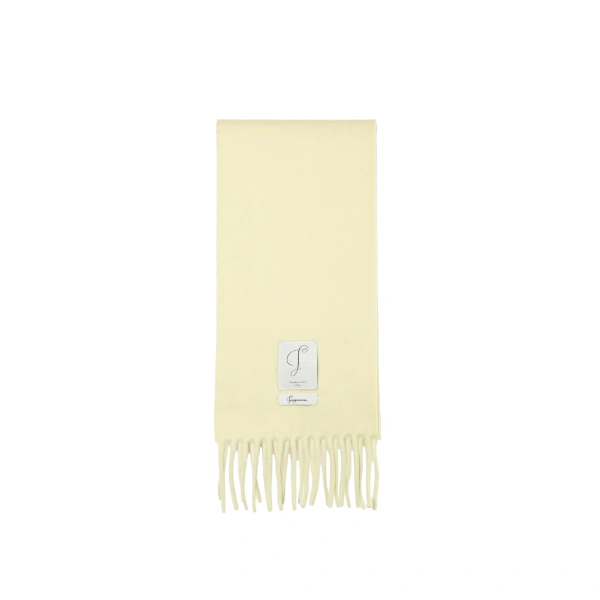 Jacquemus The Cavallo Scarf in Pale Yellow | Scarves | Coveti