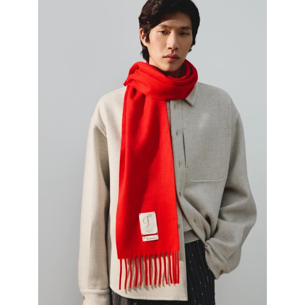 Jacquemus The Cavallo Scarf in Red | Scarves | Coveti