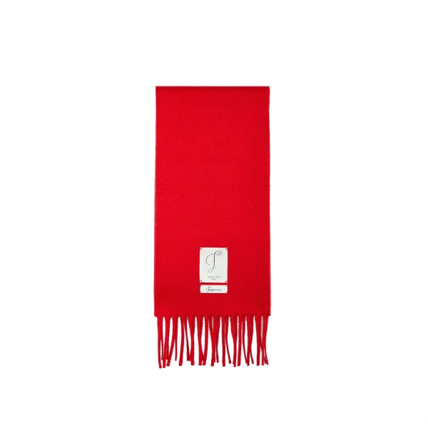 Jacquemus The Cavallo Scarf in Red | Scarves | Coveti