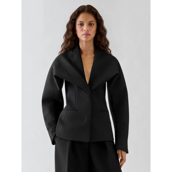 Jacquemus The Chale Jacket in Black | Jackets | Coveti