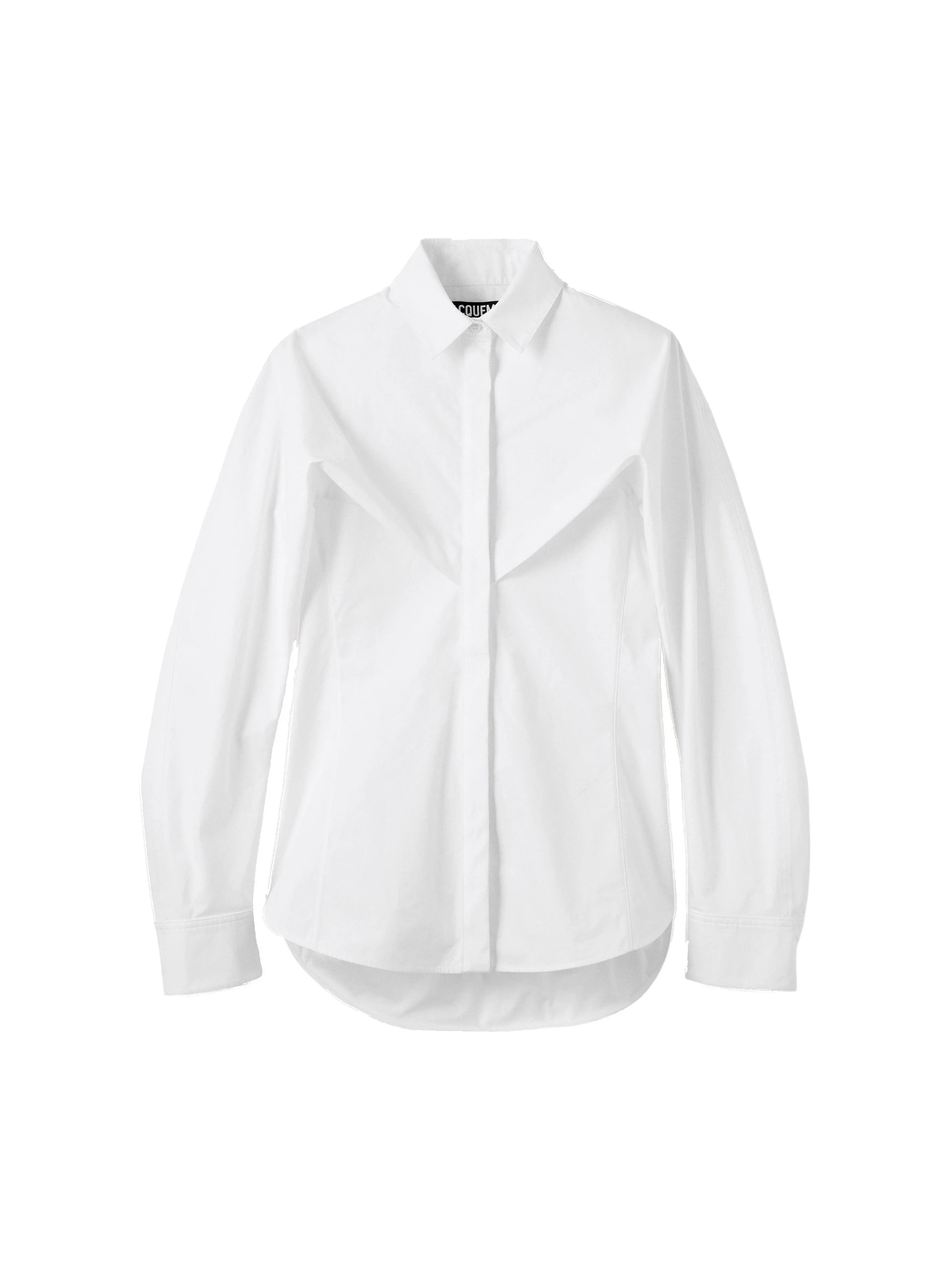 Jacquemus-The-Chale-Shirt-in-White-coveti-white Jacquemus Chale Shirt top