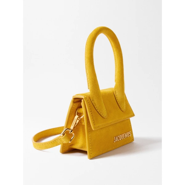dark yellow Jacquemus mini bag