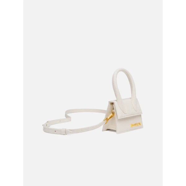 light greige Jacquemus mini bag