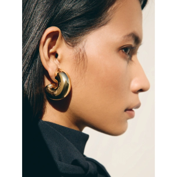 Jacquemus The Ciro Earrings in Gold | Earrings | Coveti