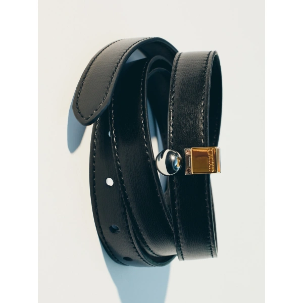 Jacquemus The Citta Belt in Black | Belts | Coveti