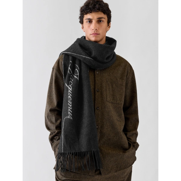 Jacquemus The Citta Scarf in Black | Scarves | Coveti