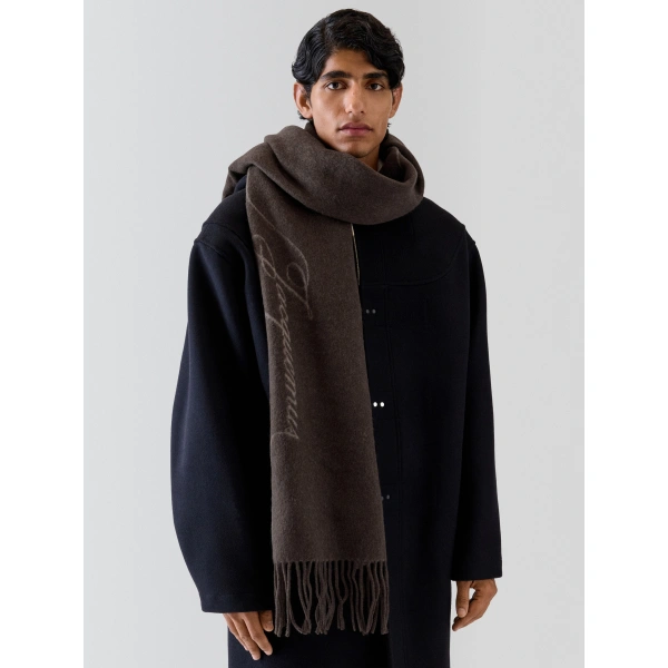 Jacquemus The Citta Scarf in Brown | Scarves | Coveti