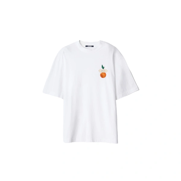 The Clementine T-Shirt in Clementine Patch White