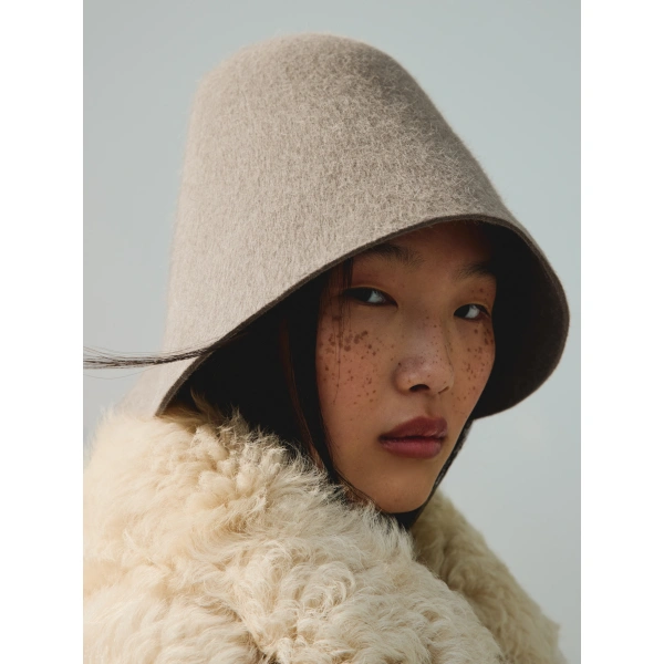 Jacquemus The Cloche Hat in Beige | Hats | Coveti