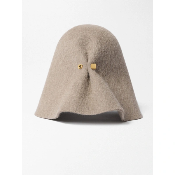 Jacquemus The Cloche Hat in Beige | Hats | Coveti