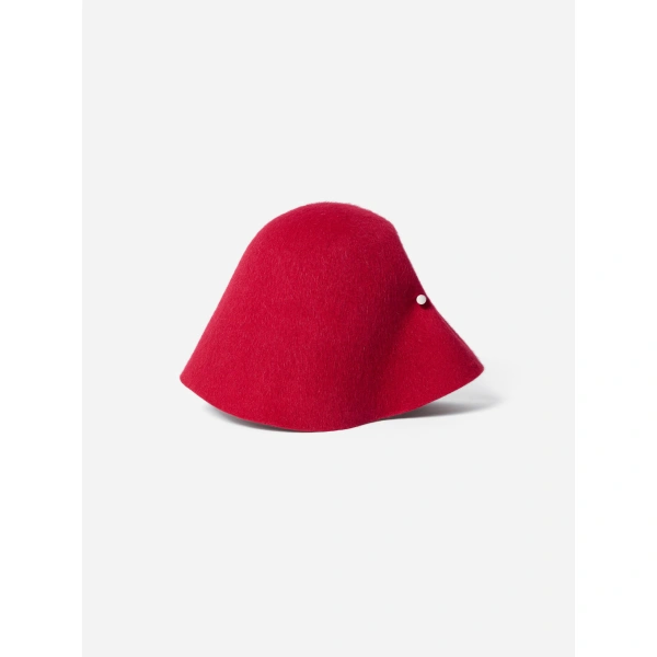 Jacquemus The Cloche Hat in Red | Hats | Coveti