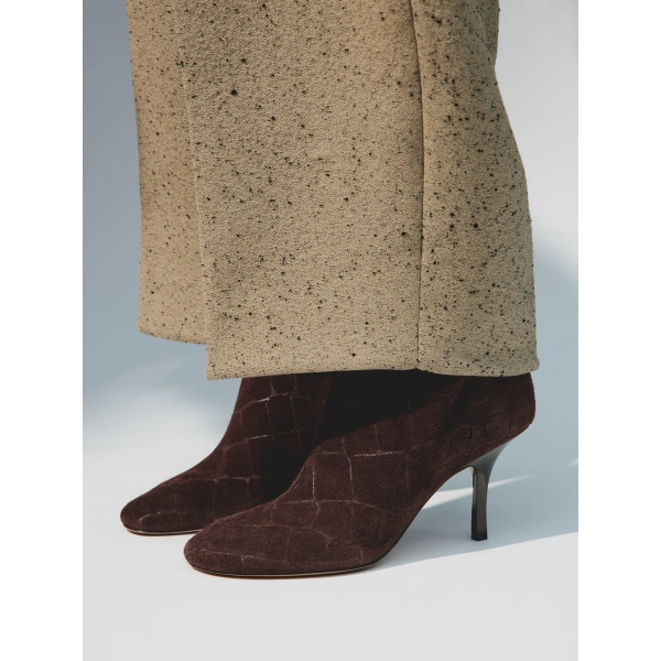 Jacquemus The Collant Ankle Boots in Medium Brown | Ankle Boots | Coveti
