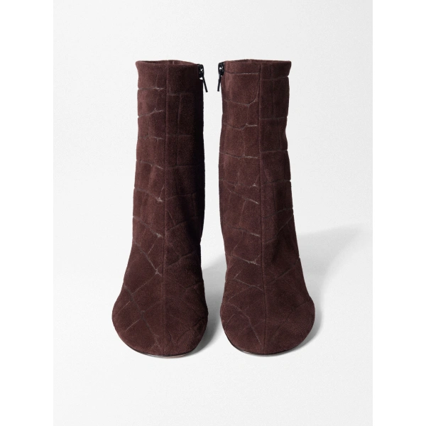 Jacquemus The Collant Ankle Boots in Medium Brown | Ankle Boots | Coveti