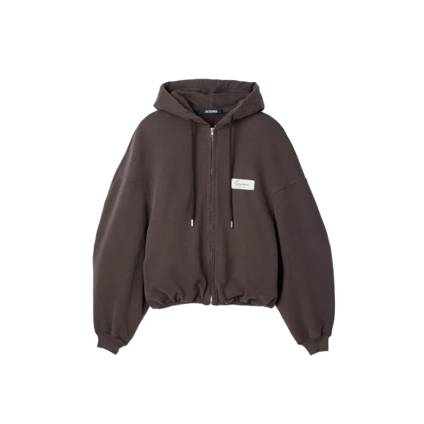 The Corso Hoodie in Dark Brown
