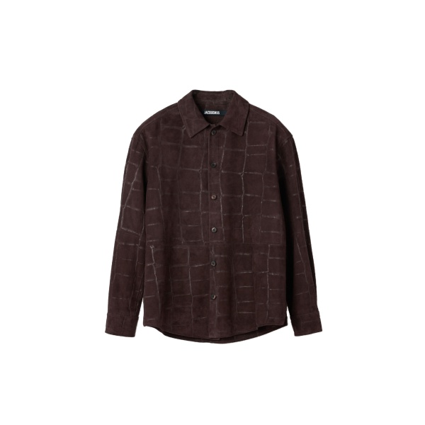 Jacquemus Croco Leather Shirt top