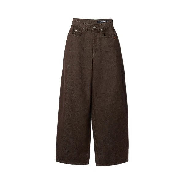 The De-Nimes Ovalo Denim Pants in Brown