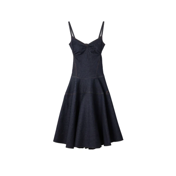 The De-Nimes Pina Dress in Dark Navy